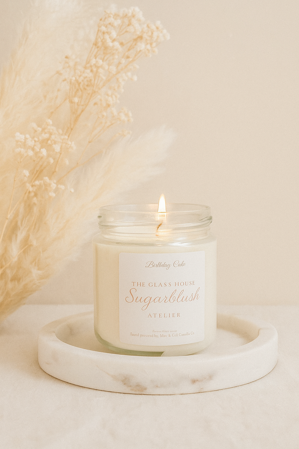 Sugarblush Candle- Birthday Cake Scent (a collab with local candle artisan Mar and Cel co.)