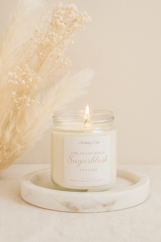 Sugarblush Candle- Birthday Cake Scent (a collab with local candle artisan Mar and Cel co.)